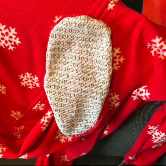 NWT Carter’s Unisex 24 month Snowflake Fleece Sleeper - Picture 4 of 4